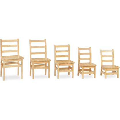 Jonti-Craft KYDZ Ladderback Chair - Maple - Solid Hardwood - 1 Each