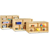 Jonti-Craft Rainbow Accents Toddler Double-sided Storage Shelf - 24.5" Height x 48" Width x 28.5" Depth - Durable, Yellowing Resistant, Rounded Corner - UV Acrylic - Baltic - Hard Rubber - 1 Each