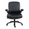 Lorell Big & Tall Flip Arm Chair - Black - Vinyl - Armrest