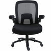 Lorell Big & Tall Flip Arm Chair - Mesh, Fabric - Armrest