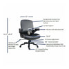 Lorell Big & Tall Flip Arm Chair - Black - Vinyl - Armrest