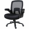 Lorell Big & Tall Flip Arm Chair - Mesh, Fabric - Armrest