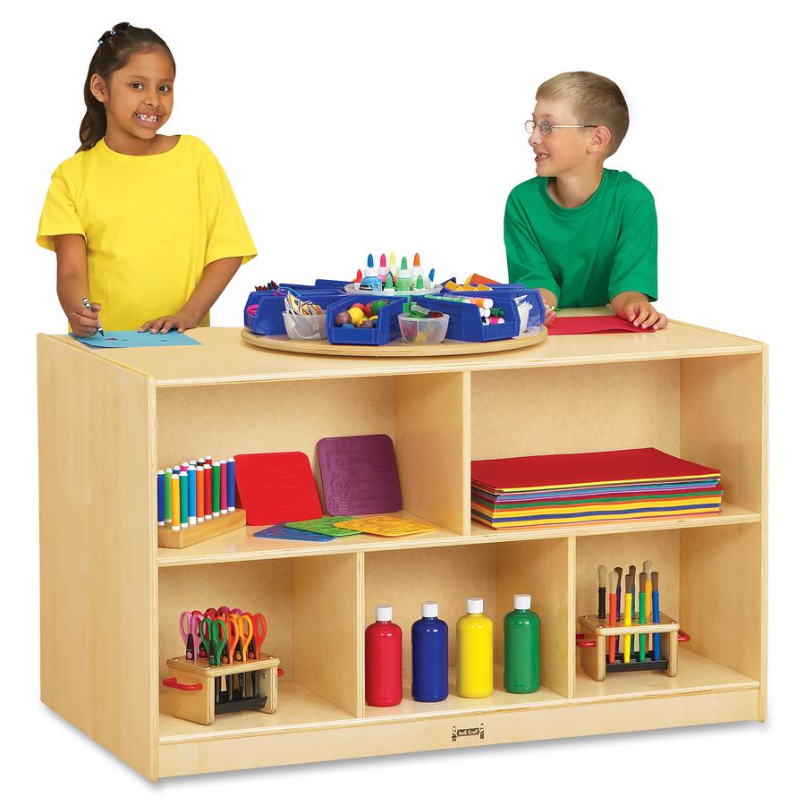 Jonti-Craft Doublee-Sided Island Mobile Storage Unit