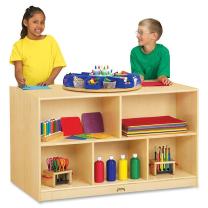 Jonti-Craft Doublee-Sided Island Mobile Storage Unit