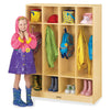 Jonti-Craft Rainbow Accents 4-section Coat Locker - 4 Compartment(s), Yellow Color