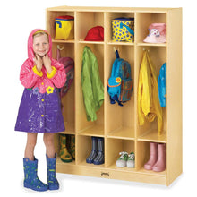 Jonti-Craft Rainbow Accents 4-section Coat Locker - 4 Compartment(s), Yellow Color