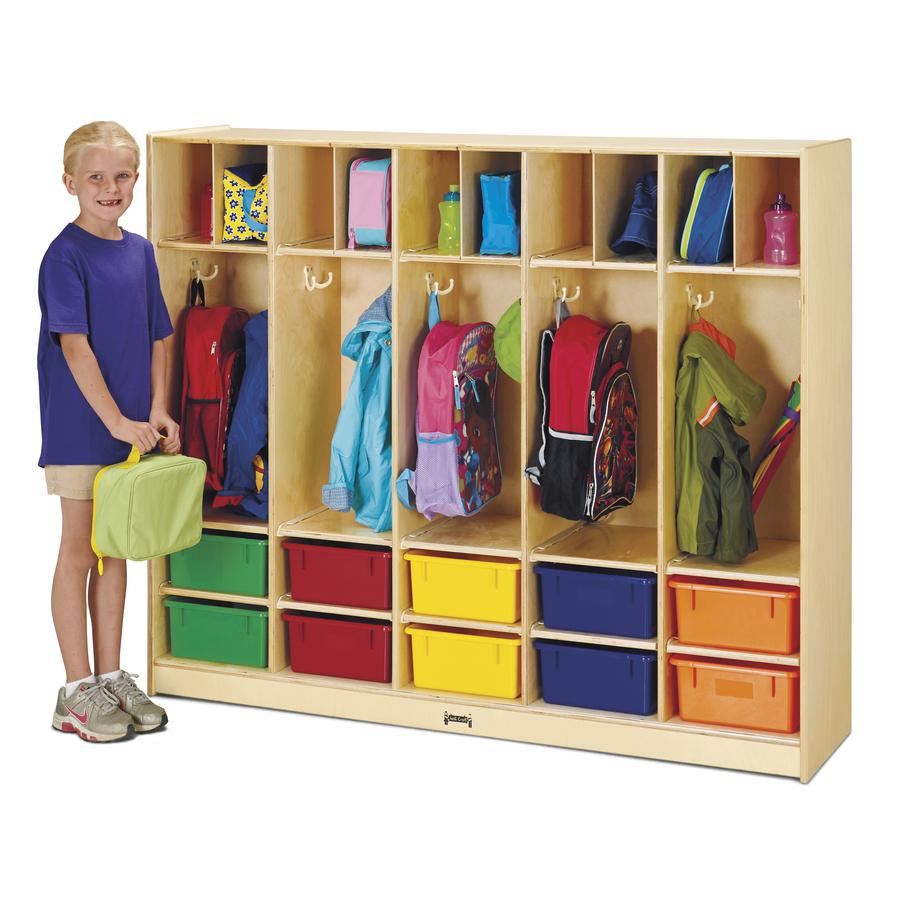 Jonti-Craft Rainbow Accents Large Locker Organizer - 4 Tier(s), Assorted