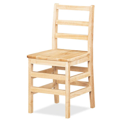 Jonti-Craft KYDZ Ladderback Chair - Maple - Solid Hardwood - 1 Each