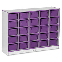 Jonti-Craft Rainbow Accents Cubbie-trays Storage Unit - 25 Compartment(s), Purple Color
