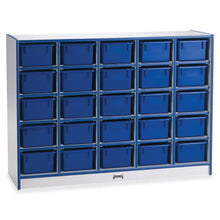 Jonti-Craft Rainbow Accents Cubbie-trays Storage Unit - 25 Compartment(s), Blue Color