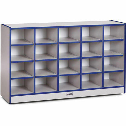 Jonti-Craft Rainbow Accents Toddler Single Storage - 20 Compartment(s), Blue Color