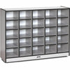 Jonti-Craft Rainbow Accents Toddler Single Storage - 25 Comparnment(s), Black Color