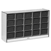 Jonti-Craft Rainbow Accents Cubbie-trays Storage Unit, Black Color