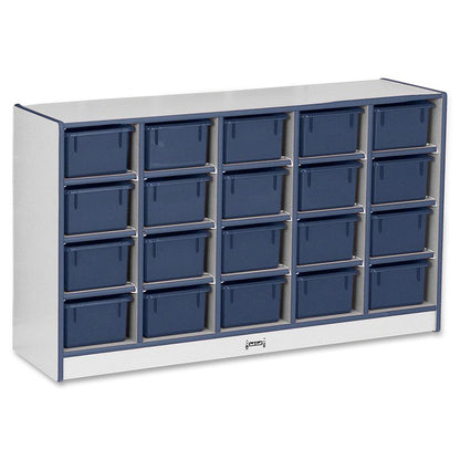 Jonti-Craft Rainbow Accents Cubbie-trays Storage Unit, Navy Color
