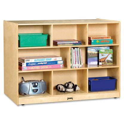 Jonti-Craft Rainbow Accents Super-size Double-sided Storage Shelf
