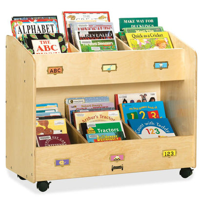 Jonti-Craft Mobile Section Book Storage Organizer - 6 Compartment(s)