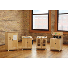Jonti-Craft TrueModern 4-Piece Play Kitchen Set - 1 Each - Baltic - Anodized Aluminum