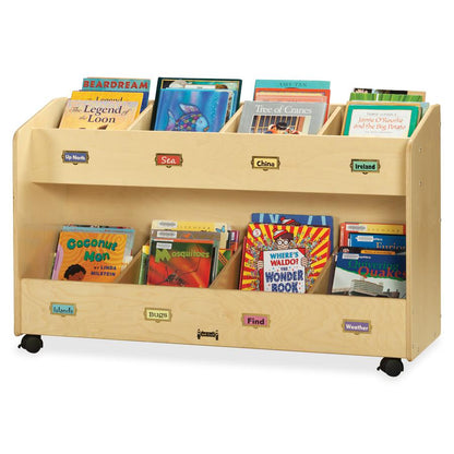 Jonti-Craft Mobile Section Book Storage Organizer - 8 Compartment(s)