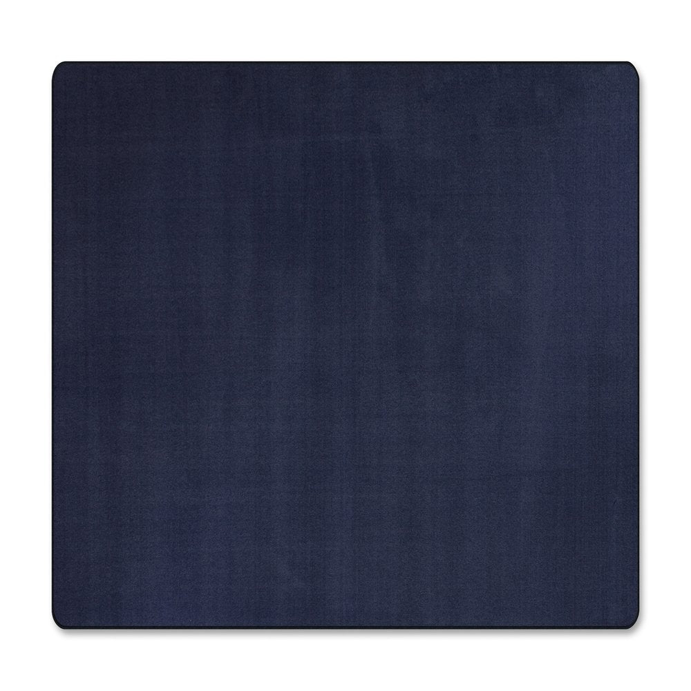 Flagship Carpets Classic Solid Color 12' Square Rug - Traditional - 12 ft Length x 12 ft Width - Square - Navy - Nylon
