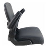Lorell Big & Tall Flip Arm Chair - Black - Vinyl - Armrest