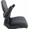 Lorell Big & Tall Flip Arm Chair - Black - Vinyl - Armrest