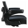 Lorell Big & Tall Flip Arm Chair - Black - Vinyl - Armrest