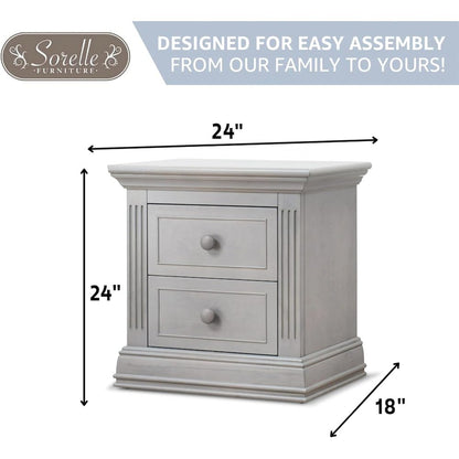 Sorelle Providence Nightstand,Stone Gray Color