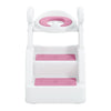Toddler Potty Training Seat with Step Stool Ladder and Handles, Pink