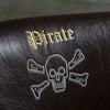 Pirate Brown Wooden Legged Leatherette Chair