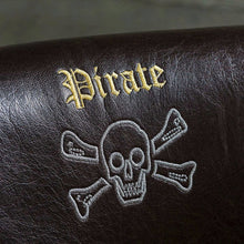 Pirate Brown Wooden Legged Leatherette Chair