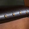 Pirate Brown Wooden Legged Leatherette Chair