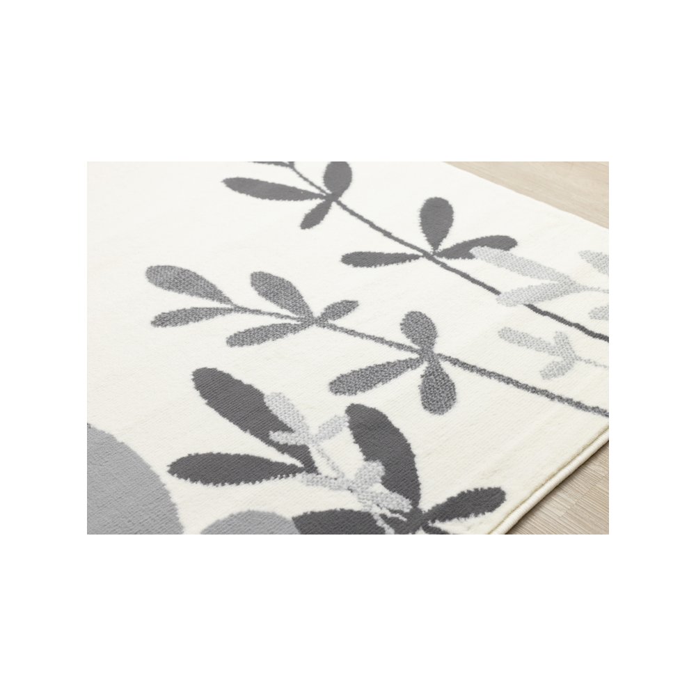 Functional Kids Grey White Bunny Rug, 5'3" x 7'5"