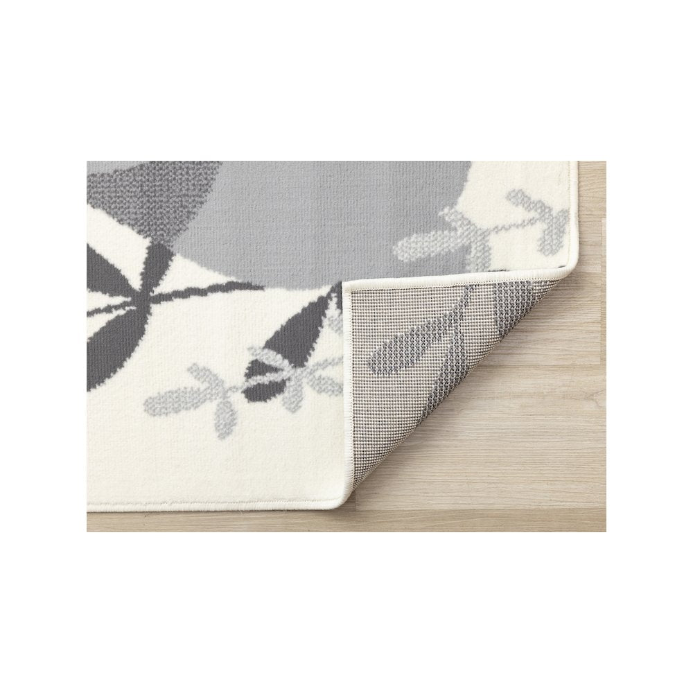 Functional Kids Grey White Bunny Rug, 5'3" x 7'5"
