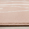 Functional Kids Pink Cream Playing Board Rug, 3'11" x 5'7"