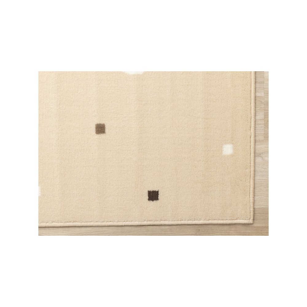 Functional Kids Beige Brown Swaggy Dog Area Rug, 3'11" x 5'7"