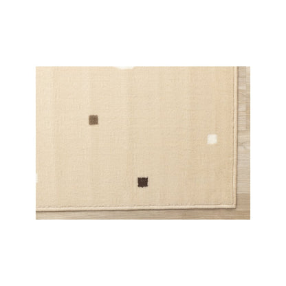Functional Kids Beige Brown Swaggy Dog Area Rug, 3'11" x 5'7"
