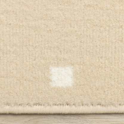Functional Kids Beige Brown Swaggy Dog Area Rug, 3'11" x 5'7"