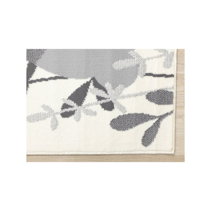 Functional Kids Grey White Bunny Rug, 3'11" x 5'7"