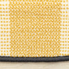 Kids Black White Yellow Rocketship Rug, 5'3" x 5'3" Round, 5'3" x 5'3"