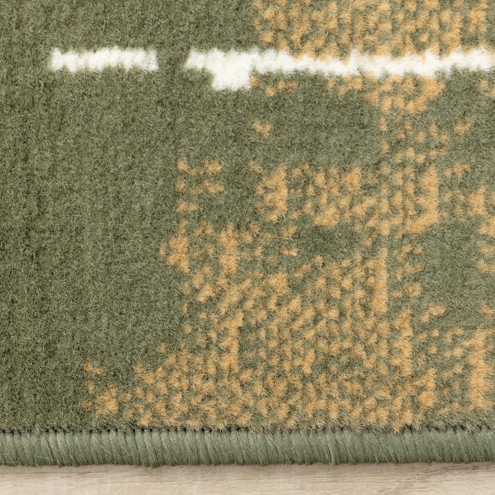 Green Soccer Field Rug, Fun Sports Carpet Accent for Kids Bedroom or Playroom