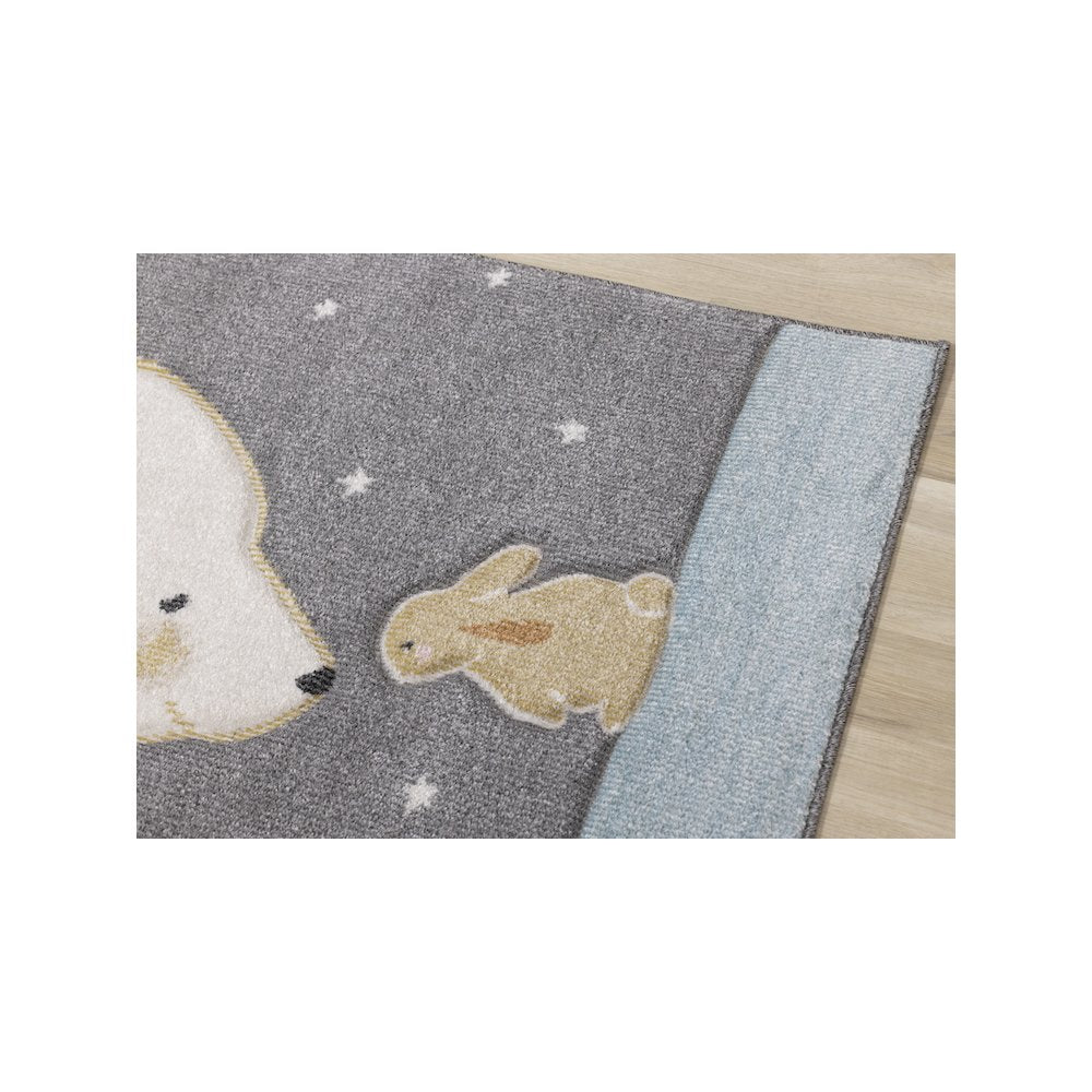 Kids Soft Textured Polar Bear Bunny Rug, 3'11" x 5'7"