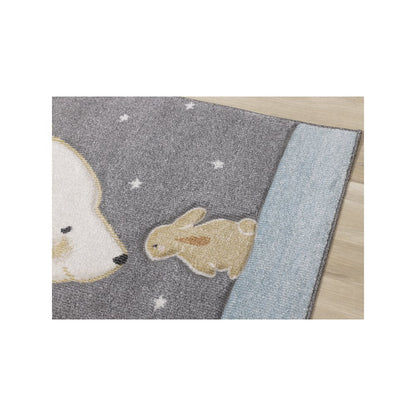 Kids Soft Textured Polar Bear Bunny Rug, 3'11" x 5'7"