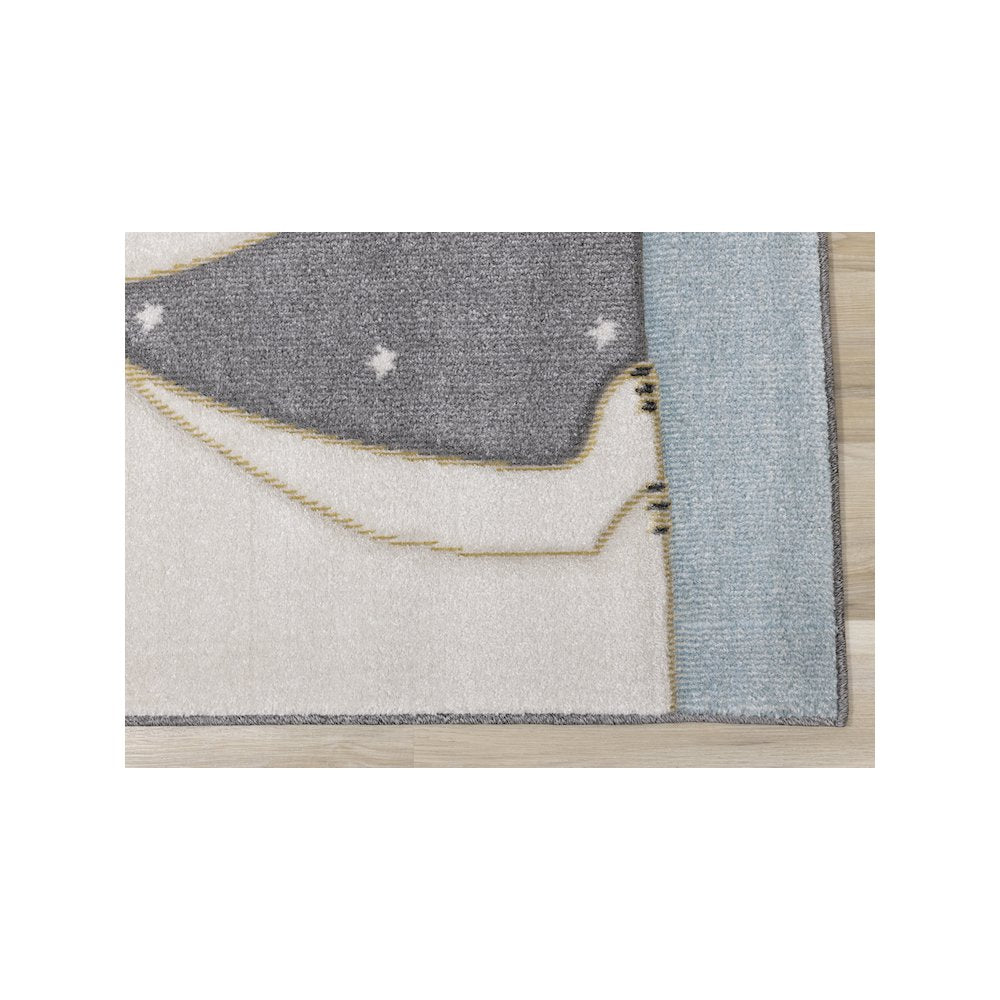 Kids Soft Textured Polar Bear Bunny Rug, 3'11" x 5'7"