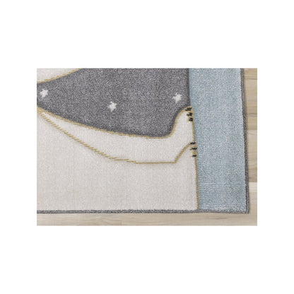 Kids Soft Textured Polar Bear Bunny Rug, 3'11" x 5'7"