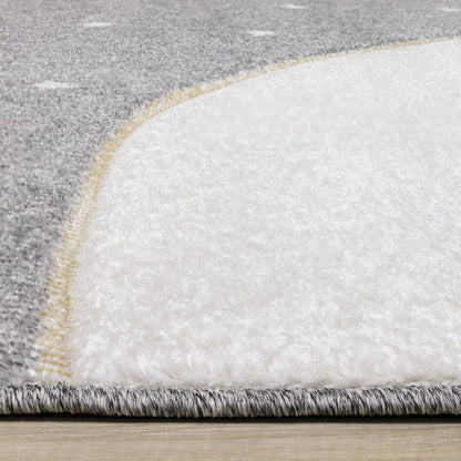 Kids Soft Textured Polar Bear Bunny Rug, 3'11" x 5'7"