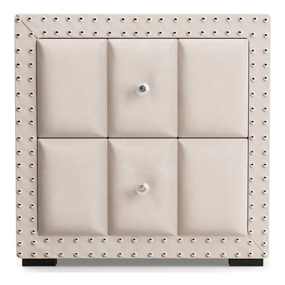 Fynor 2-Piece Velvet Kids Storage Platform Bedroom Set
