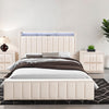 Fynor 2-Piece Velvet Kids Storage Platform Bedroom Set