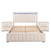 Fynor 3-Piece Velvet Kids Storage Platform Bedroom Set