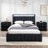 Fynor 3-Piece Velvet Kids Storage Platform Bedroom Set