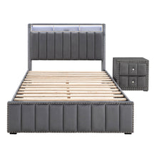 Fynor 2-Piece Velvet Kids Storage Platform Bedroom Set